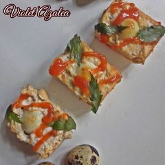 A picture of Tahu Fantasi (Fried Tofu with Quail Egg).