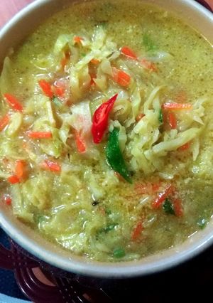 Foto resep 166. Oseng Kol Wortel Santan