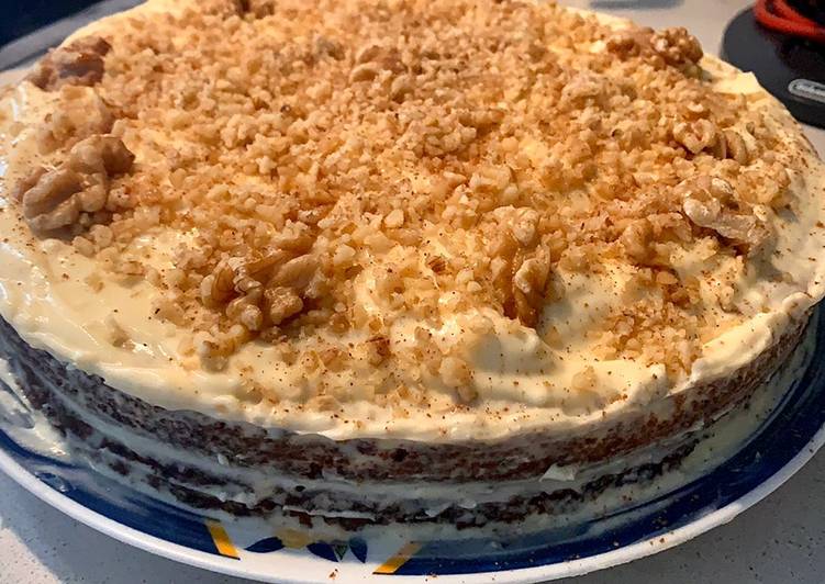 Tarta de zanahoria con frosting de queso 🥕