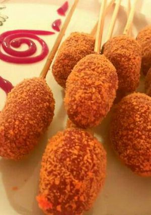 A picture of Chicken Pops "My Invention".