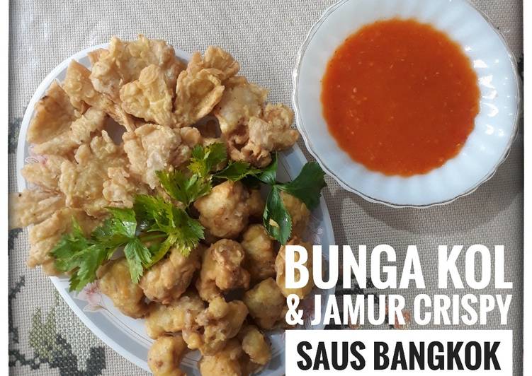 #44. Bunga Kol&amp;Jamur Tiram Crispy Saos Bangkok
