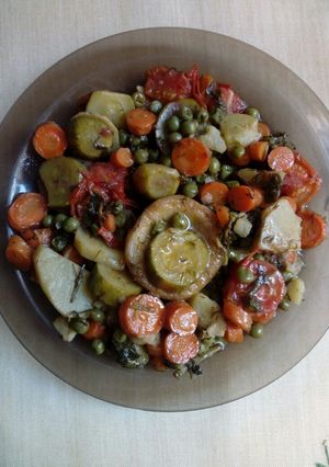 Φωτογραφία της συνταγής Ανοιξιάτικη πανδαισία λαχανικών με άρωμα κρασιού και γλύκα μελιού