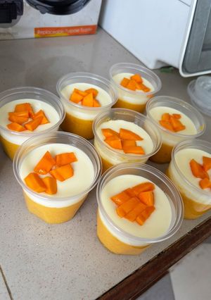 Foto resep Pudding Mangga Vla Keju