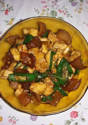 Foto resep Oseng kikil cabe ijo