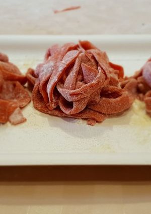 Foto di Tagliatelle alle barbabietole
