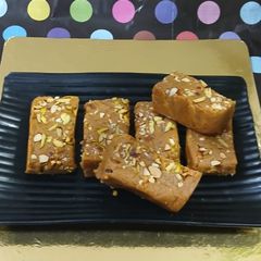 A picture of Besan milk burfi.