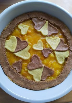 Foto di Crostata bicolore all'albicocca