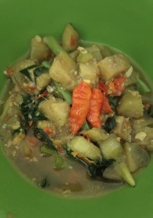 Foto resep Sayur Lodeh Terong, Buncis, dan Daun Pepaya Tanpa Santan