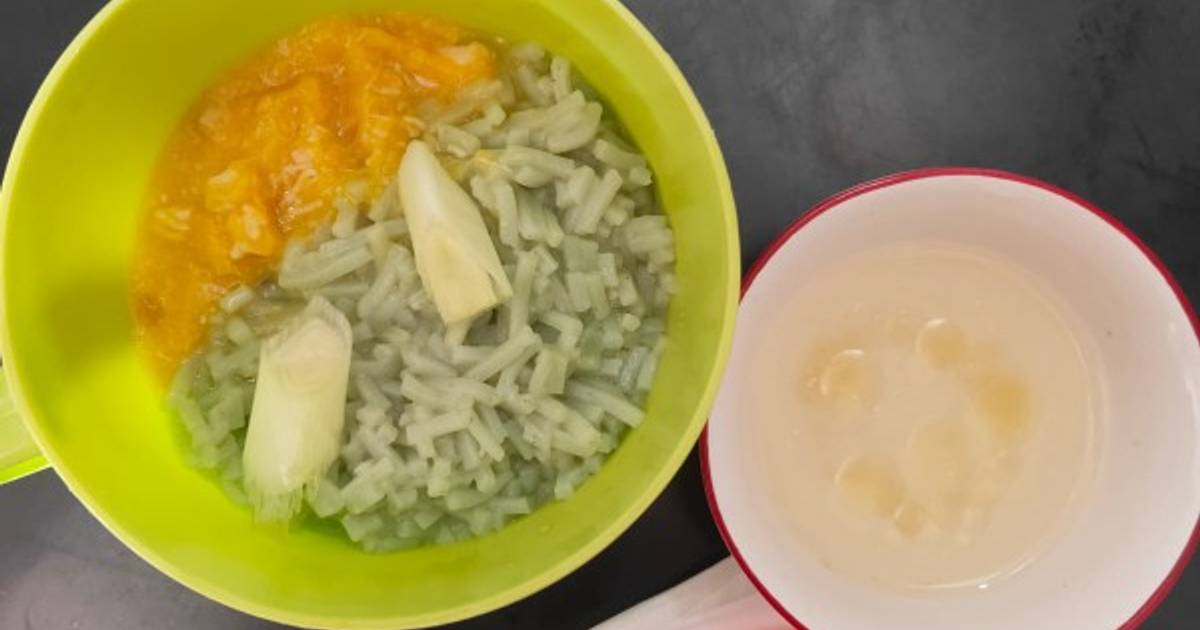 Resep MPASI 11 bulan, Mie Ayam Saus Labu Kuning oleh mezzayu luna Cookpad