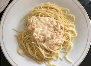 Una foto de Salsa de Camarones para Pastas