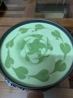 Hình của món Chees cake trà xanh.