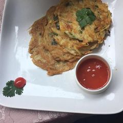 Potato pancakes A picture of Potato pancakes.