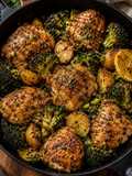 One-Pan Garlic Herb Chicken, Broccoli & Potatoes