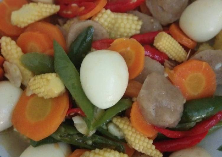Rahasia Membuat Capcai telur puyuh bakso Anti Gagal
