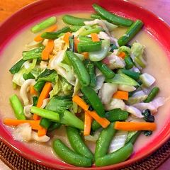 A picture of Yasai Itame (Japanese stir fried vegetables).
