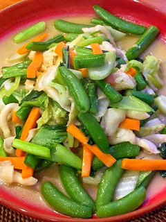 A picture of Yasai Itame (Japanese stir fried vegetables).