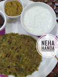 Drumstick(sahjan) leaves paratha with drumstick chutney