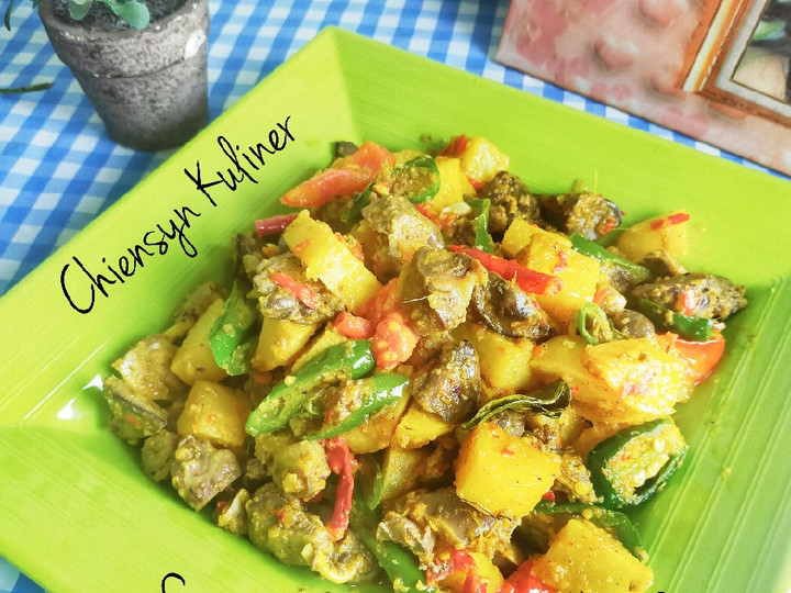 Resep Sambal Asam Kentang Ati Ampela  ⁣, Lezat