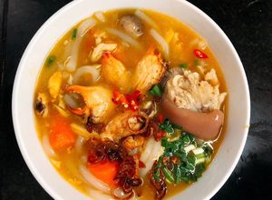 Hình của món Bánh canh Cua Giò Heo.