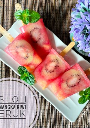 Foto resep Es Loli Buah (Semangka Kiwi Jeruk)