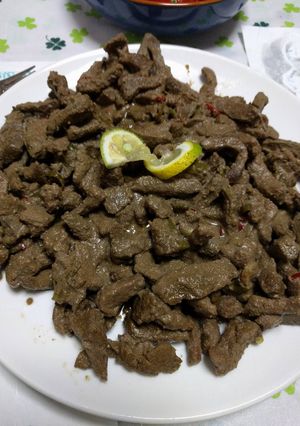 A picture of Beef liver, the Alexandrian way.