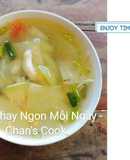 Canh dưa hấu non chay