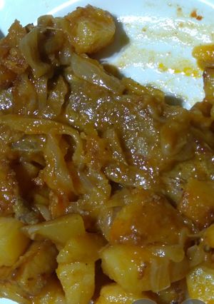 Una foto de Bifes de chorizo con papas