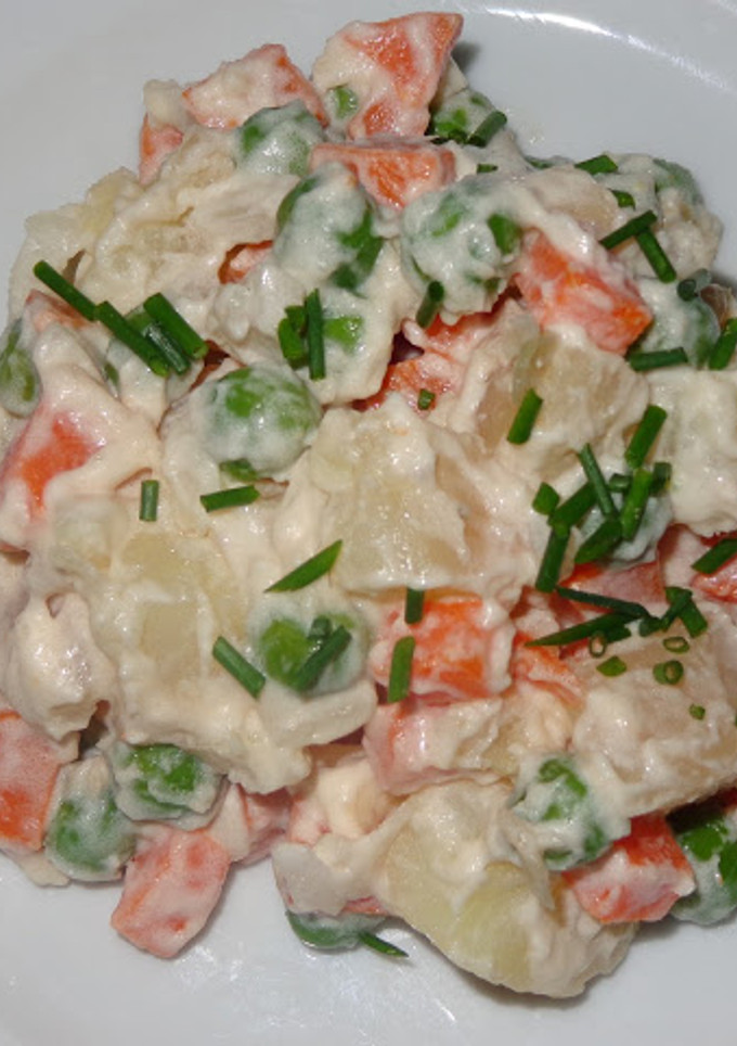 Una foto de Ensalada de papa rusa