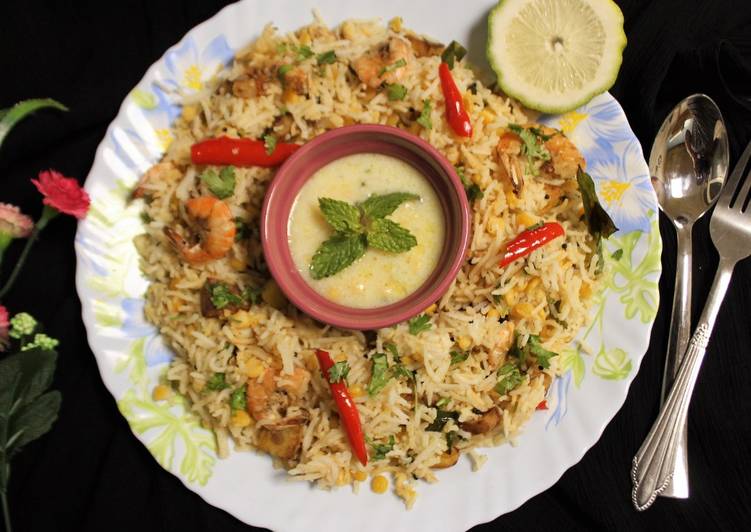 Prawns Chana Dal Fried Rice