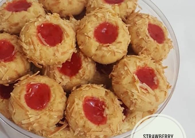 Strawberry Thumbprint Cookies