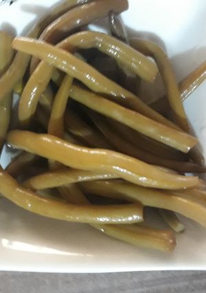عکسی از دستور ترشی لوبیا سبز 🏺🏺🏺