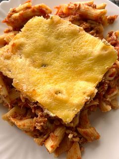 Cukkinis-gombás penne recept fotója