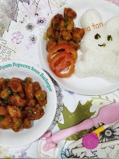 Foto resep Ayam Popcorn saus BBQ