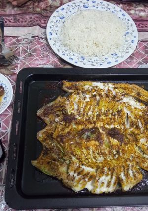 عکسی از دستور 😋ماهی ساده داخل مایکروفر😋