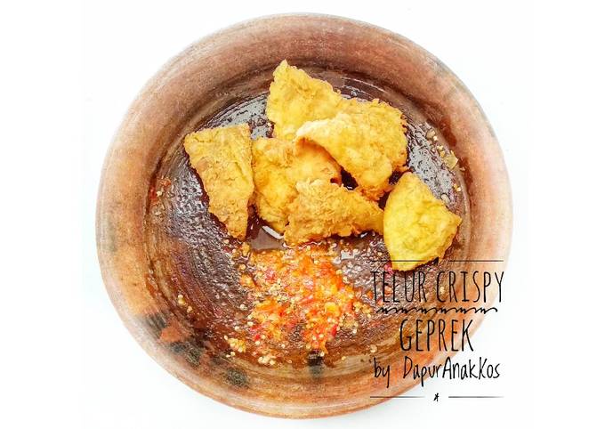 Telur crispy geprek