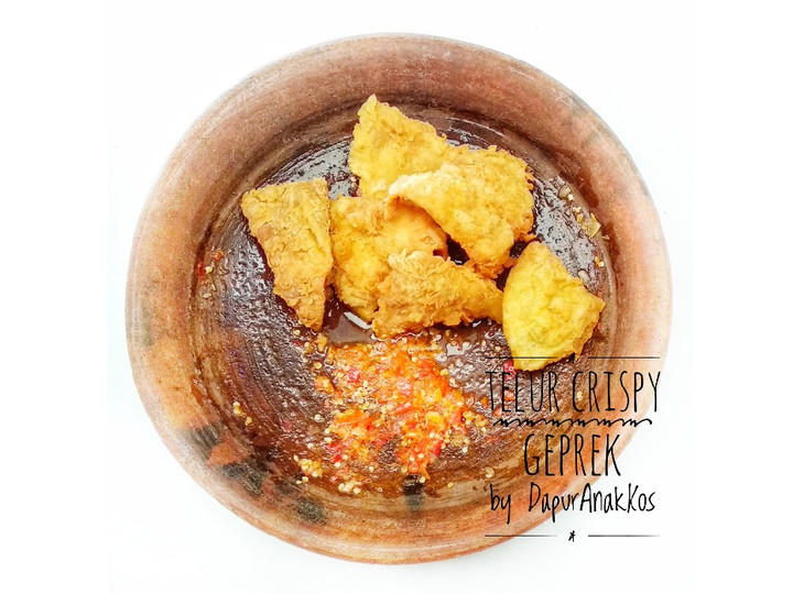 Resep Telur crispy geprek Anti Gagal