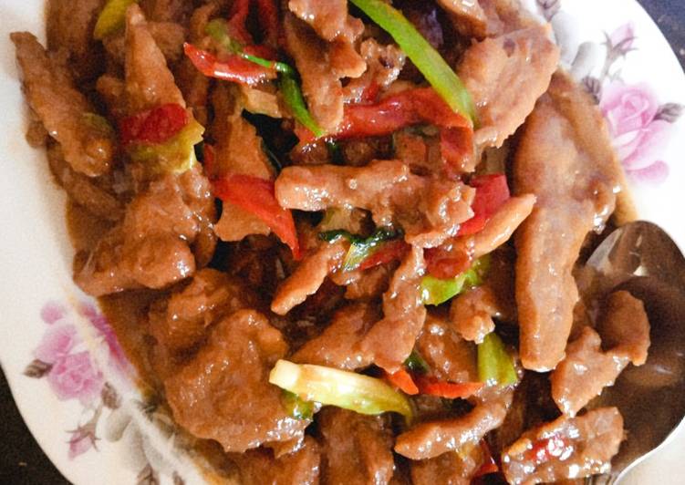 Pork Tumis Daun Bawang