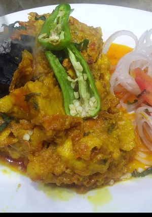 A picture of Smokey  chicken karai.
