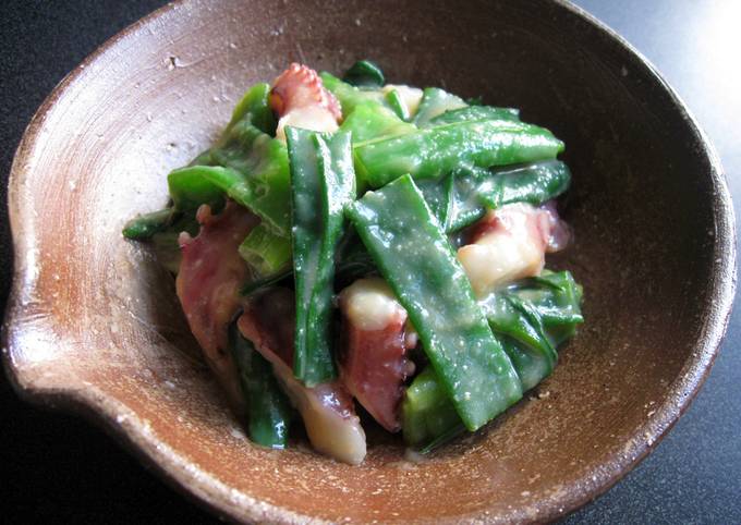 Recipe of Homemade ‘Nuta’ Spring Onion Salad With Miso Dressing