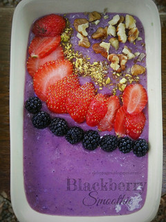 Foto resep Cereal Blackberry Smoothie