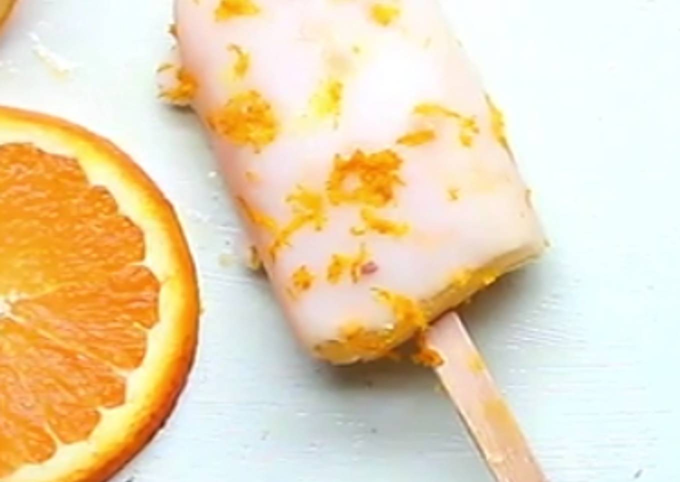 Orange Creamsicle Popsicles