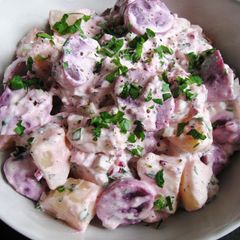 A picture of Beetroot & Potato Salad.