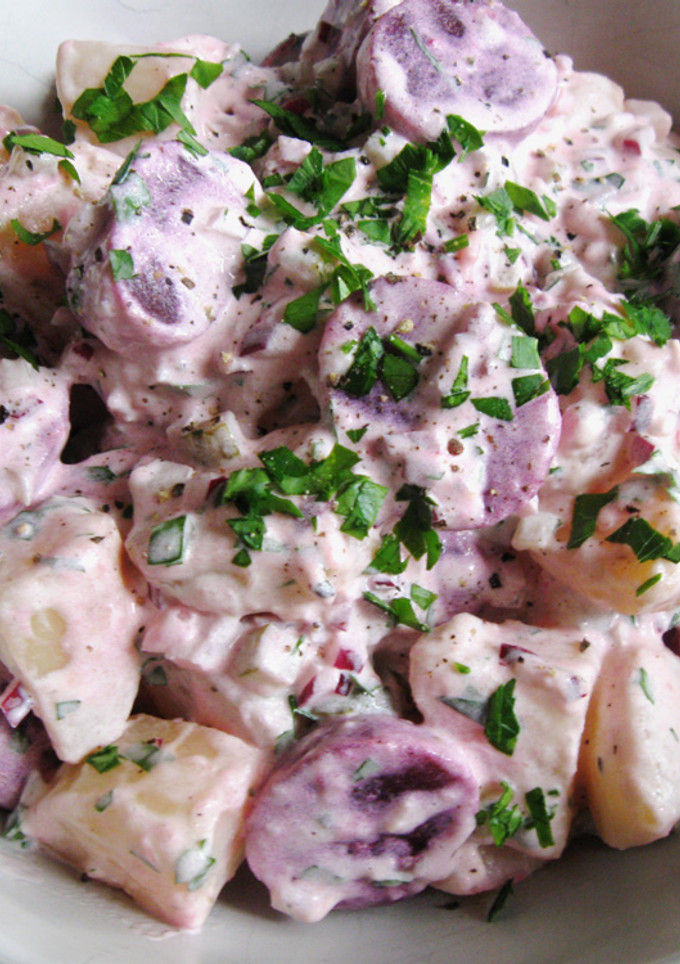 A picture of Beetroot & Potato Salad.