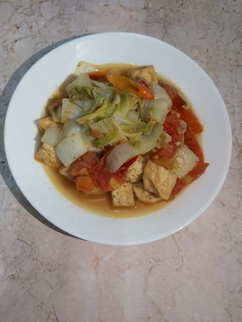 Cara Mudah Membuat Resep Tumis tahu sawi putih yang Lezat Anti Ribet, Uenak Banget