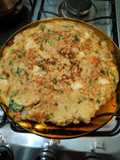 Tortilla de ensalada de coliflor
