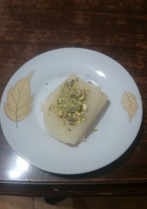 صورة لوصفة حلاوة السميد أو الكريزه