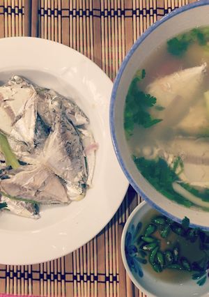 Hình của món Canh cá liệt nấu ngót.