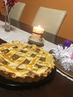 Amerikai rácsos almás pite recept fotója