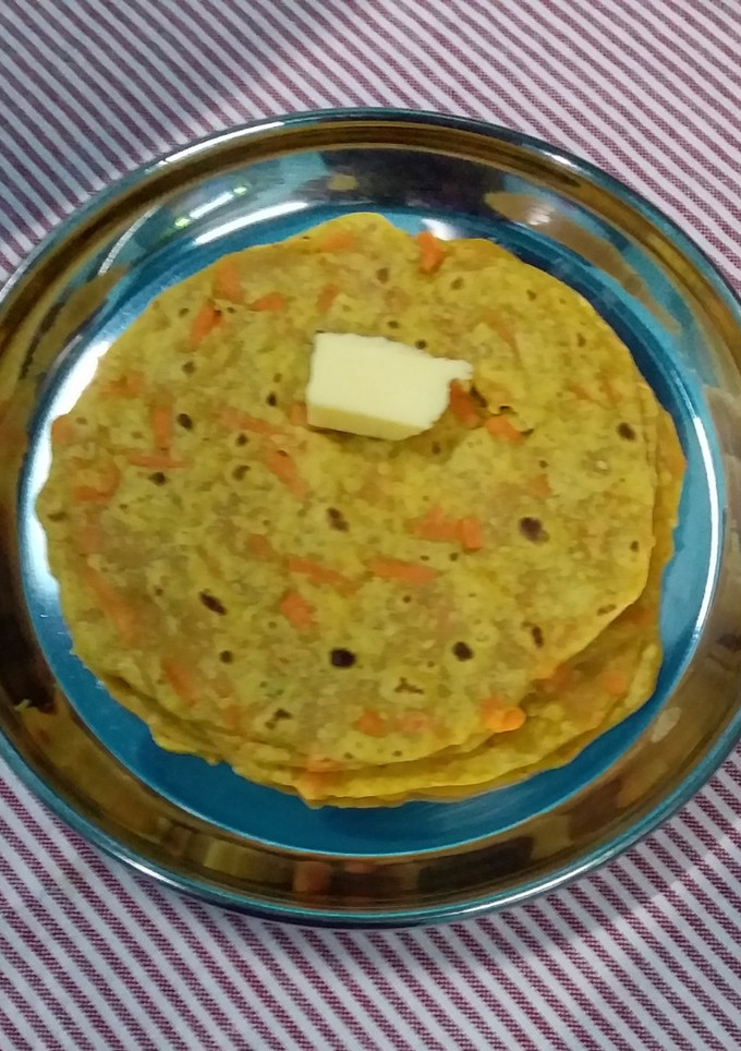 கேரட் சப்பாத்தி செய்முறை முக்கிய புகைப்படம்