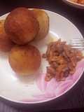 Bolitas de arroz con pollo